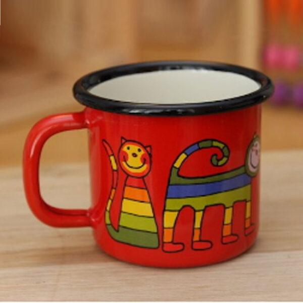 Τ1001 - Κούπα μικρή 6 cm ζωάκια εμαγιέ