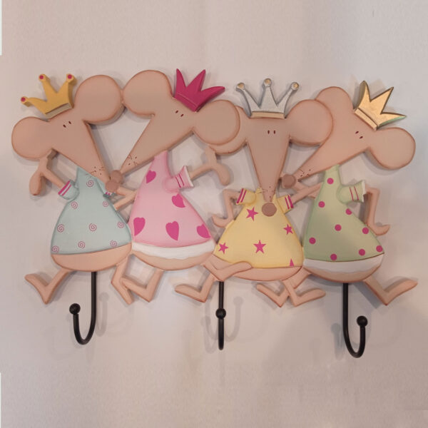 38391 - Κρεμάστρα τριπλή ποντικάκια