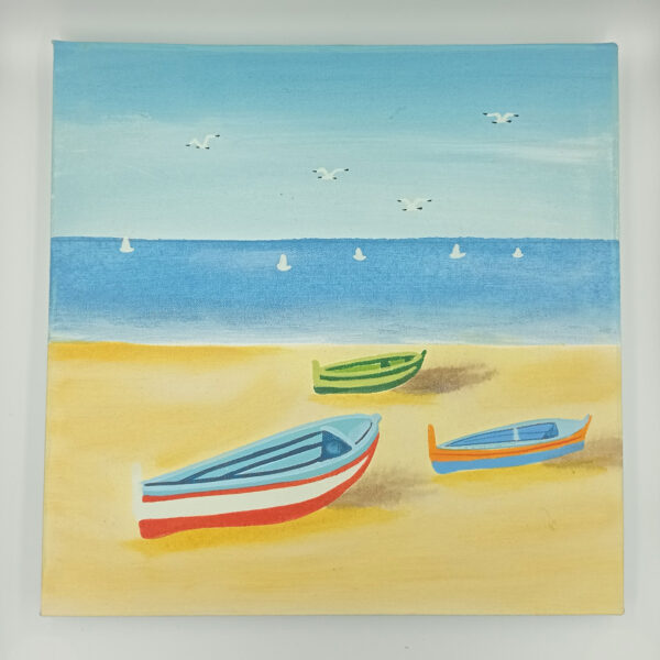 42420 - Καδράκι καμβάς βάρκες