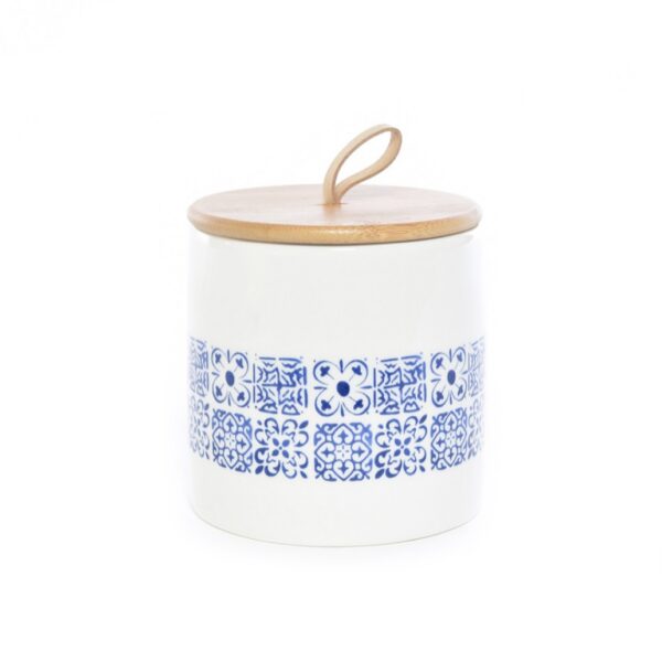 46089 - Βάζο με καπάκι bamboo