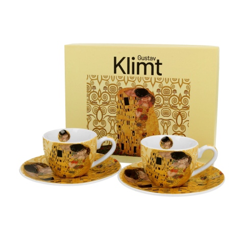 95704 - Σετ 2 κουπάκια espresso 110ml & Πιάτο The Kiss Ecru