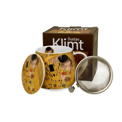 95689 - Κούπα 430 ml με Φίλτρο & Καπάκι Klimt The Kiss