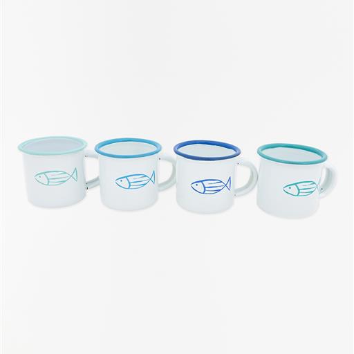 D7854 - Κούπα Εμαγιέ Ψάρι 8 εκ