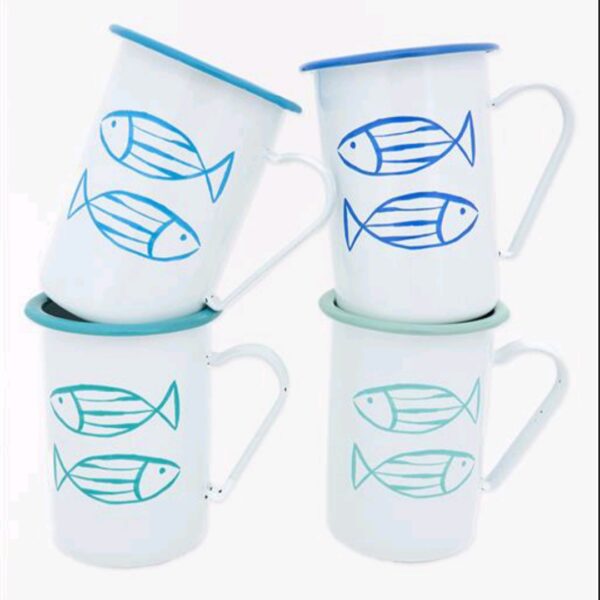 D7853 - Κούπα Εμαγιέ Ψάρι 11,5 εκ