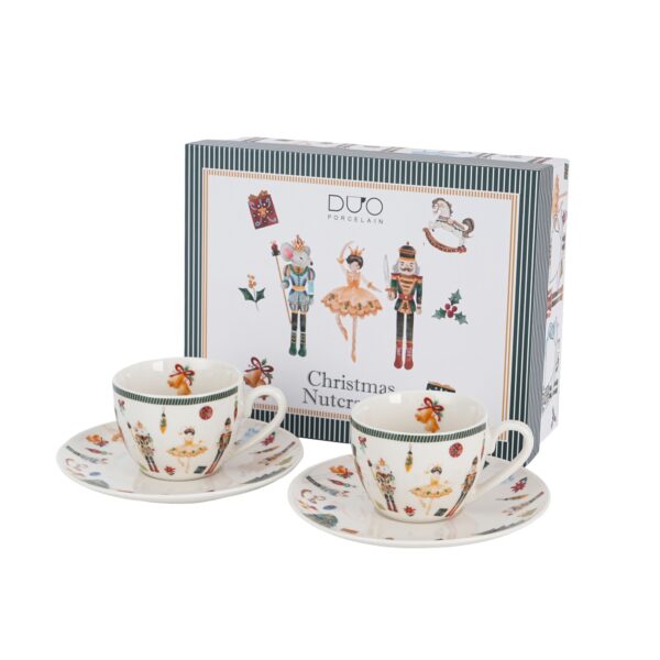 96828 - Φλυτζανάκι espresso & Πιάτο 110ml Nutcracker