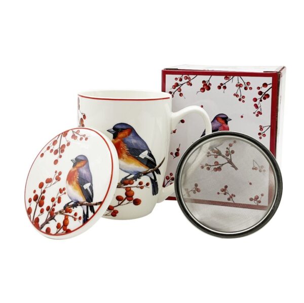 96944 - Κούπα 380 ml με Φίλτρο & Καπάκι Birds