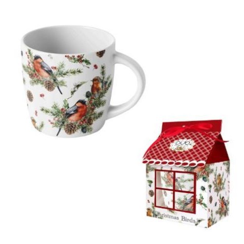97067 - Κούπα 400 ml Birds σε giftbox Σπιτάκι
