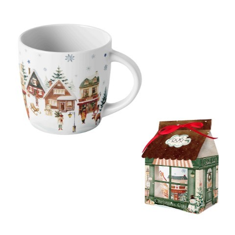 97081 - Κούπα 400 ml Village σε giftbox Σπιτάκι