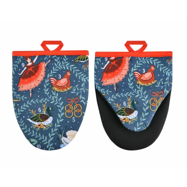 712DC022 - Σετ 2 Γάντια Φούρνου Μικροκυμάτων 12 Days of Xmas