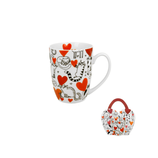 93681 - Κούπα 380 ml Cats w Hearts