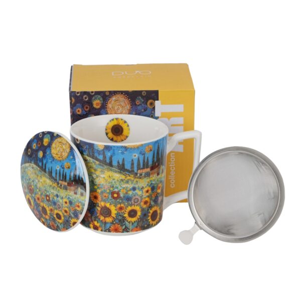 95451 - Κούπα 450 ml με Φίλτρο & Καπάκι Sunflower