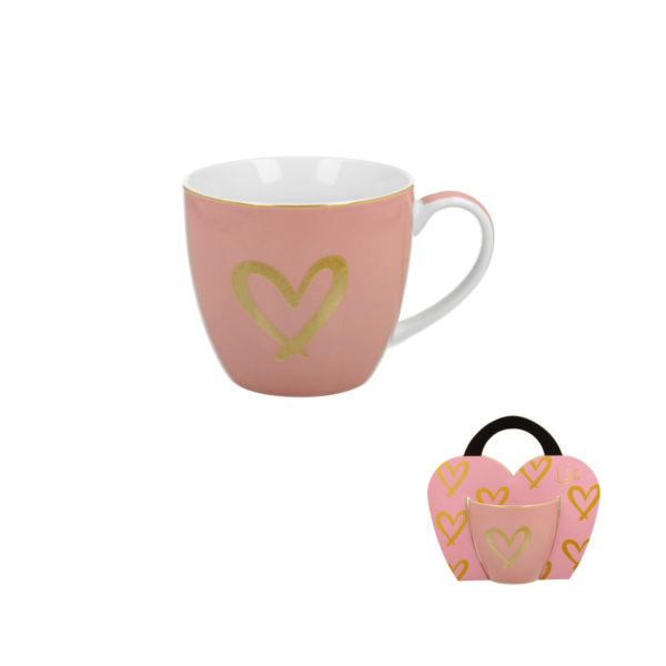 94430 - Κούπα 460 ml Heart (4 σχέδια)