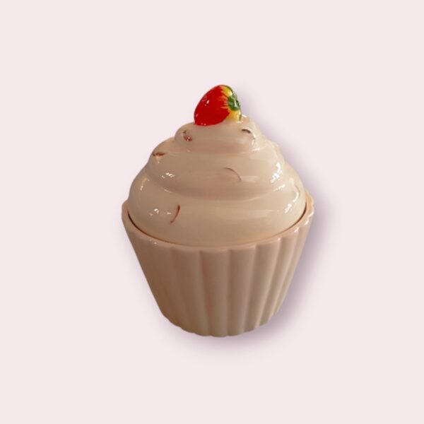 44502b - Βαζάκι μεσαίο Cupcake Φράουλα