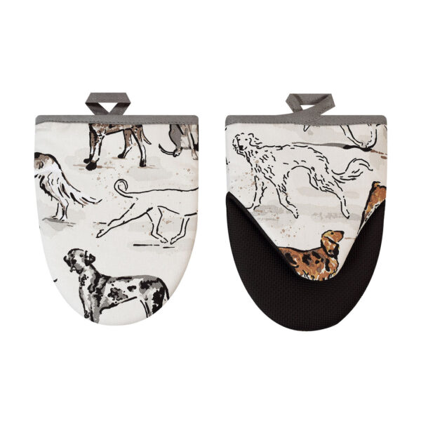 7CYDG022 - Σετ 2 Γάντια Φούρνου Μικροκυμάτων Country Dogs